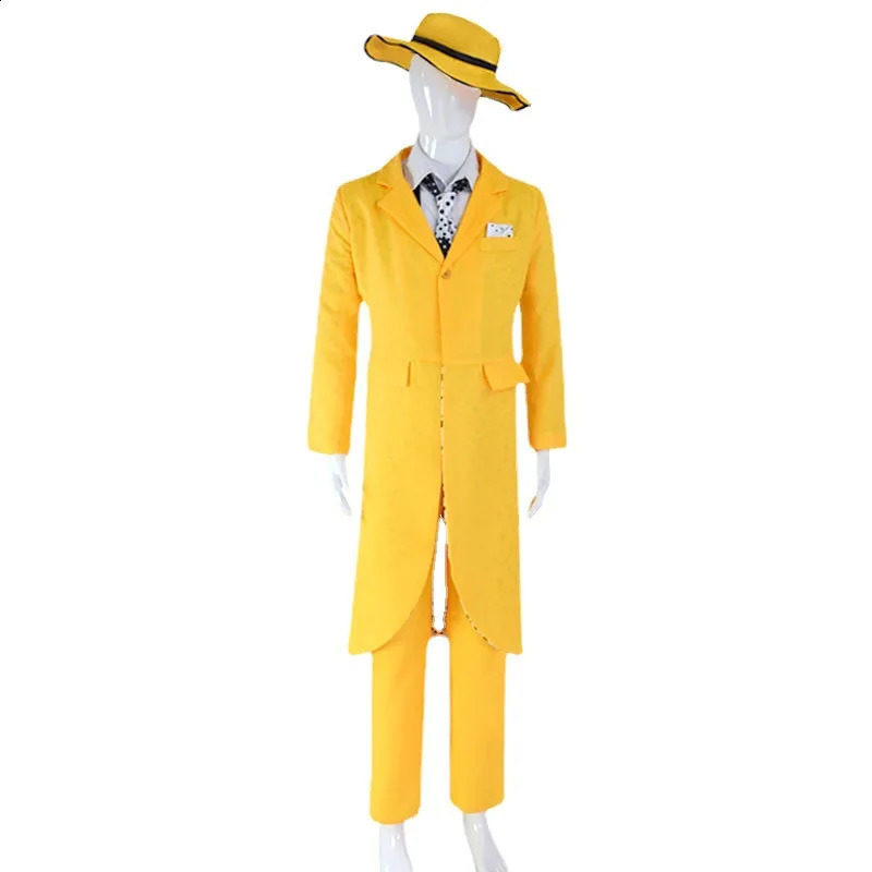 Halloween costume outfit geek cosplay set JimCarry mask performance anime 240823