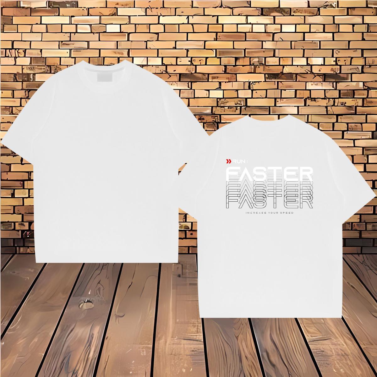 Designer Man T Shirts 230g Cotton letter Street Plus Size Cartoon Short Sleeve Soft Men Tshirts DIY Customized Tops Shirt