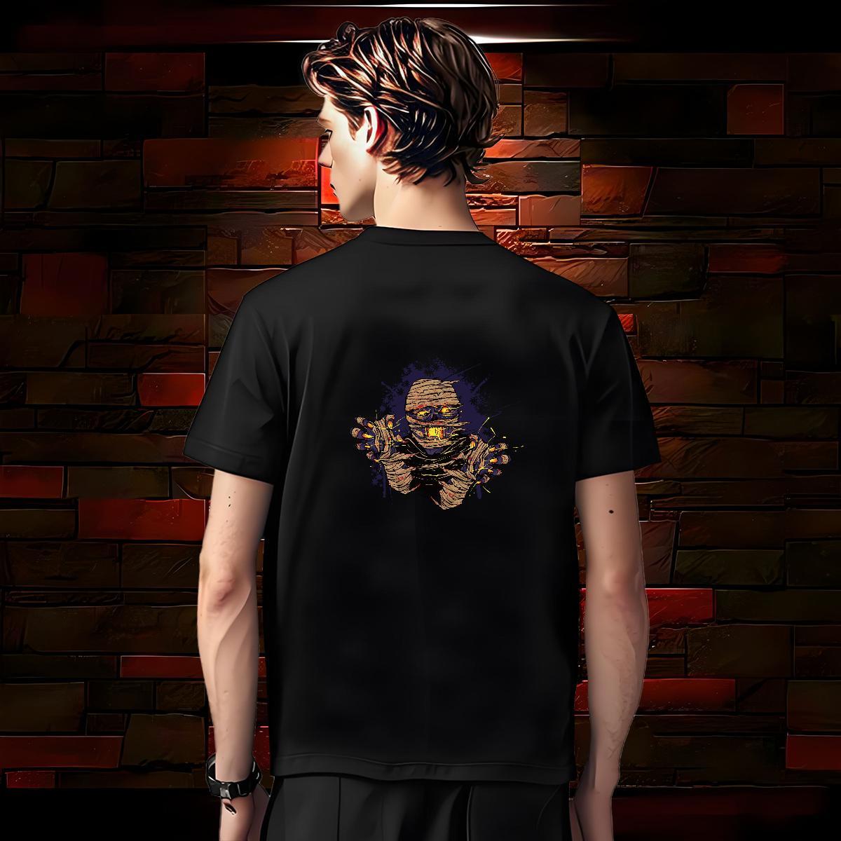 Classic T Shirts Men 230g 100% Cotton skull Casual Beach Plus Size Cartoon Short Sleeve O-Neck Couples T Shirts Fashion New Tops