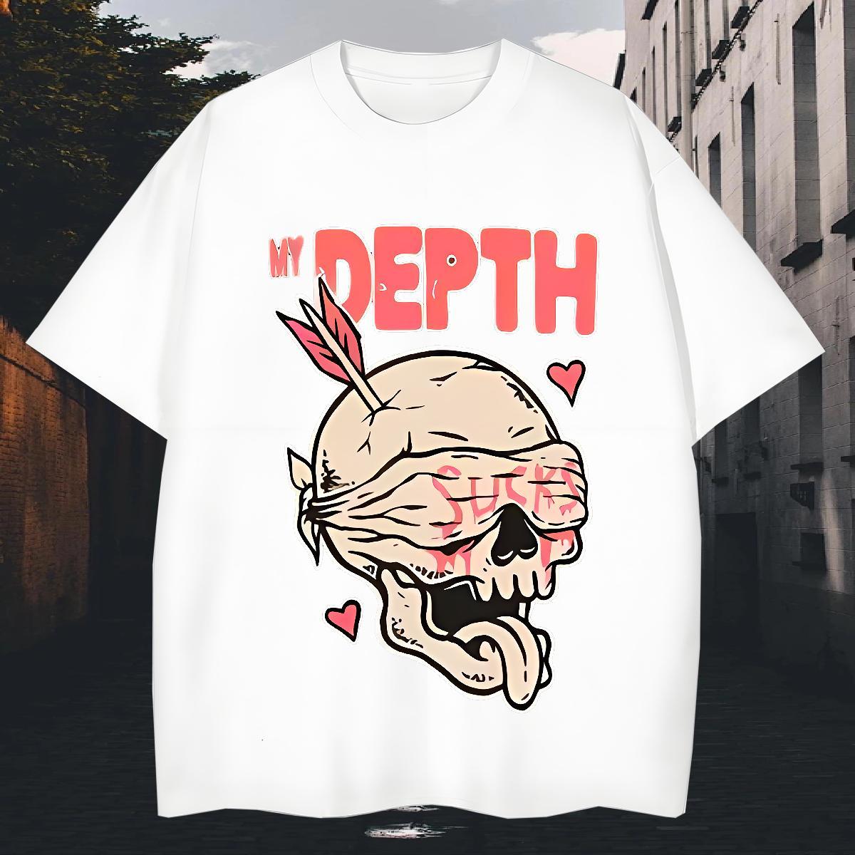 Popular Man T Shirts 230g Cotton halloween Sports Casual Custom Print Plus Size Breathable Short Sleeve Tshirts Customized Tees