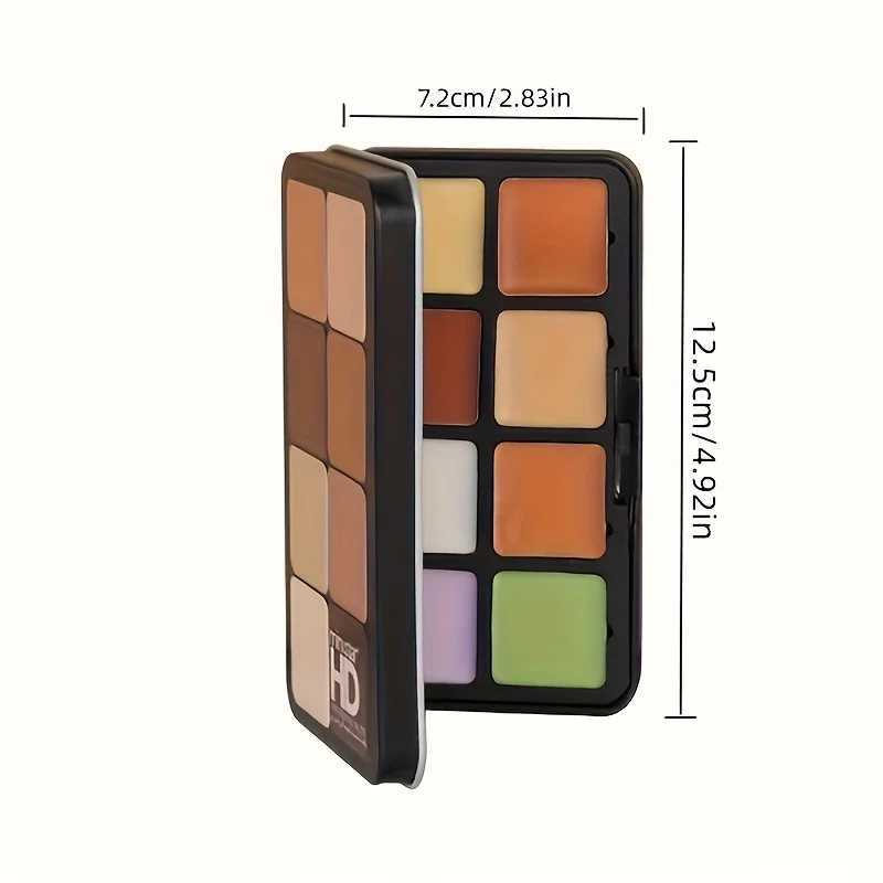 16-color Iron Box Concealer Contouring Side Shadow Nose Shadow Earth Brown Color Matte Concealer Makeup Palette XJ250618