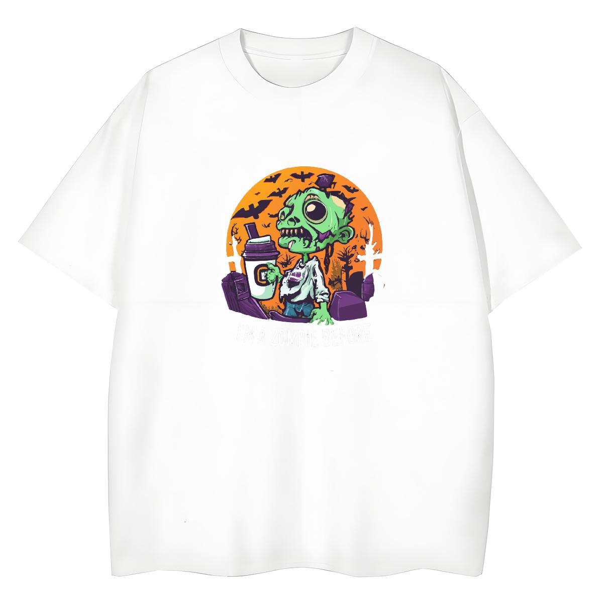 Classic Man T Shirts 230g Cotton skull Summer Casual Asian Size O-Neck Short Sleeve Mens Tshirts Stylist Tops Tees