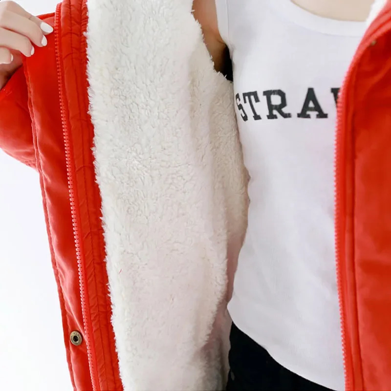 Womens winter jacket thick hooded long coat womens ultrathin suitable for hair collar cotton pad 240823