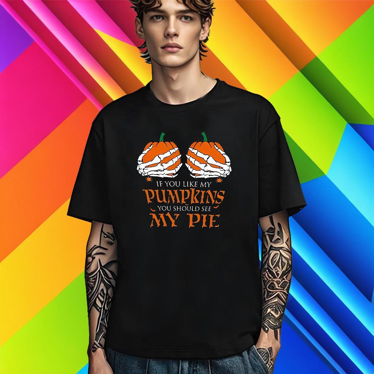 Loose T shirt 230g 100% Cotton pumpkin Anime Printing Street Floral Print Breathable Soft Couples T Shirts Custom Polos