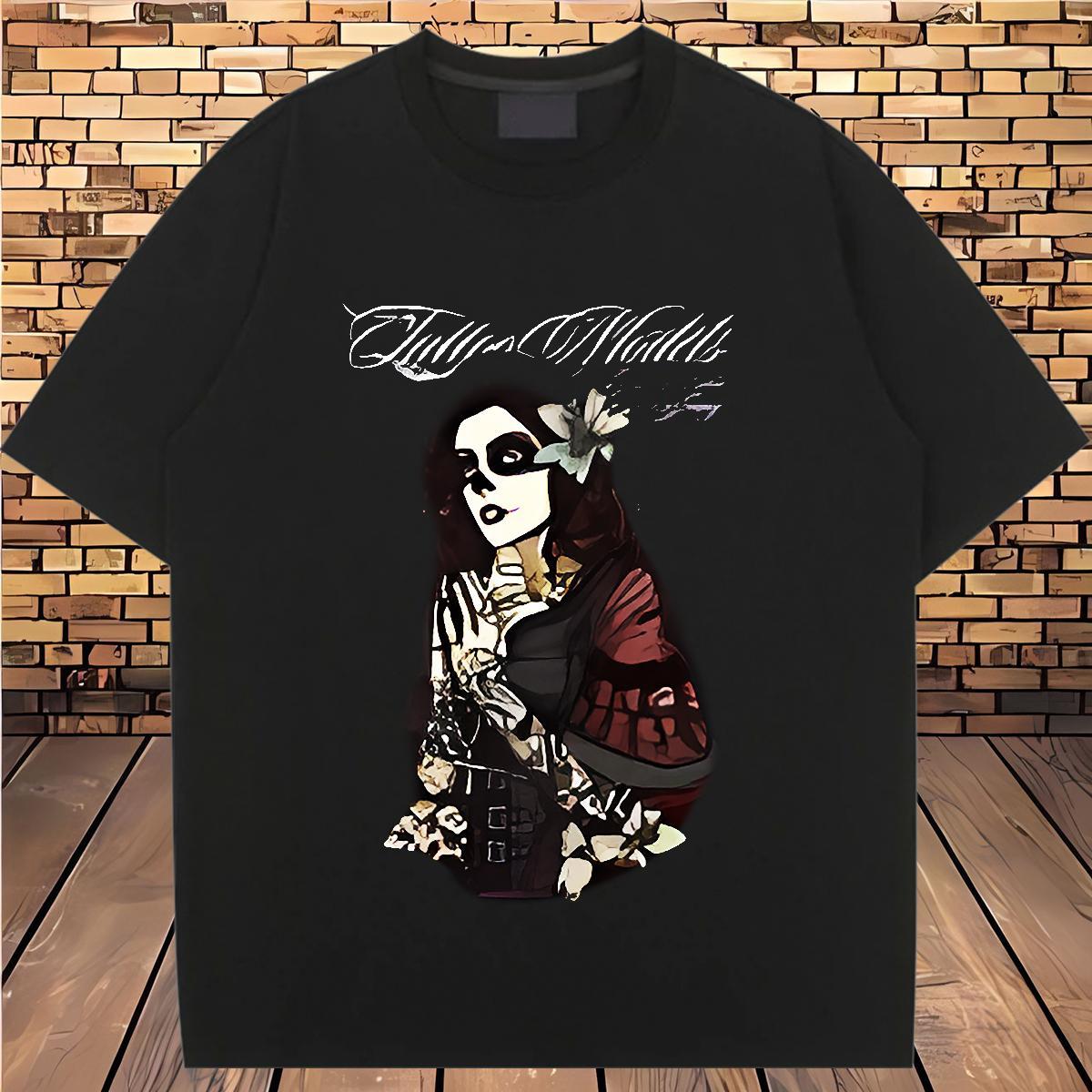 Female Women Tshirts 230g Cotton scare Casual Sport T Shirts Women Crew Neck Breathable DIY Anime Printed Clothes