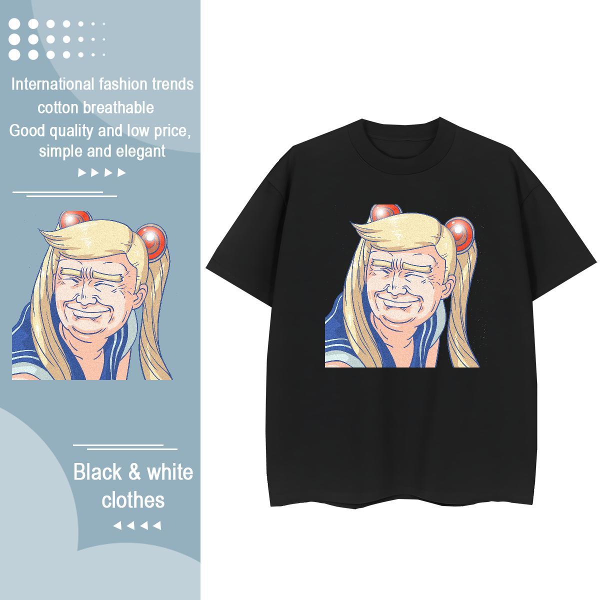 Designer Man T Shirts 230g Pure Cotton portrait Sport Customized Print Breathable Crew Neck Men Tees Fashion Tees Shirts