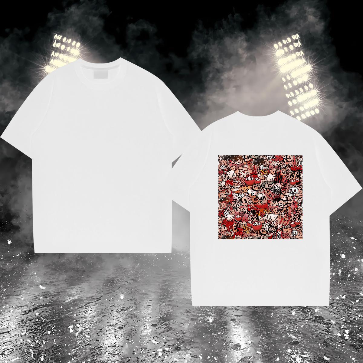 Popular Man T Shirts 230g Cotton skull Outdoor Skull Breathable Short Sleeve Men Clothes T-Shirt 2024 DIY Tops
