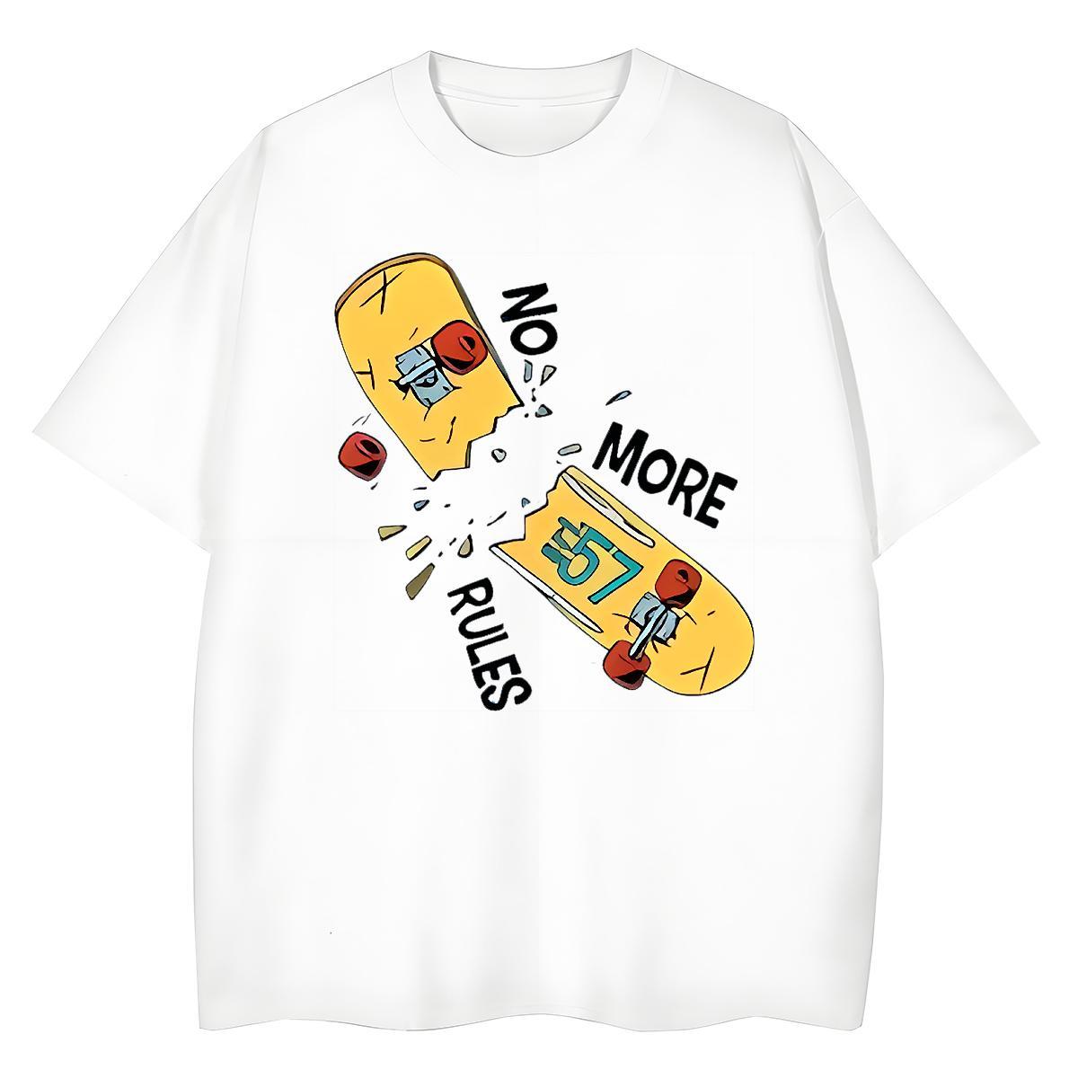 Soft Women Tees 230g Cotton letter Daily Outfit Women T Shirts Breathable Anime Top Shirts
