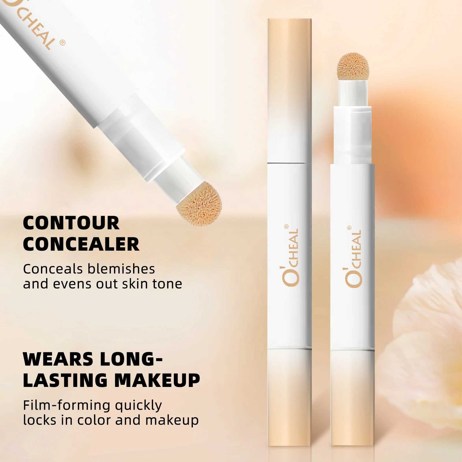 Ocheal 3 Color Face Foundation Concealer Pen Long Lasting Waterproof Corrector Contour Concealer Stick Cosmetic MakeupXJ250618