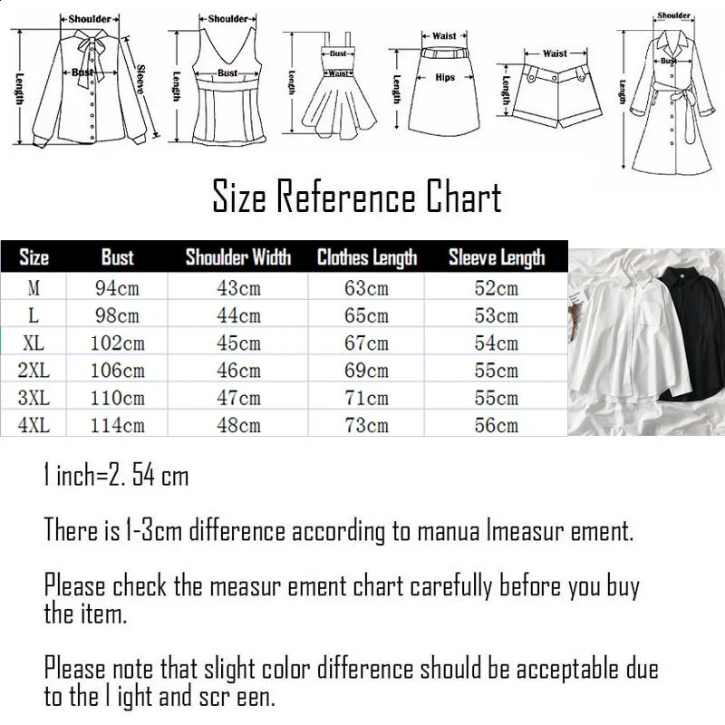 White Women School Shirts Fashion JK Preppy Style Spring Japan Long Sleeve s Black Shirt Harajuku Button Up Ladies Tops 240823