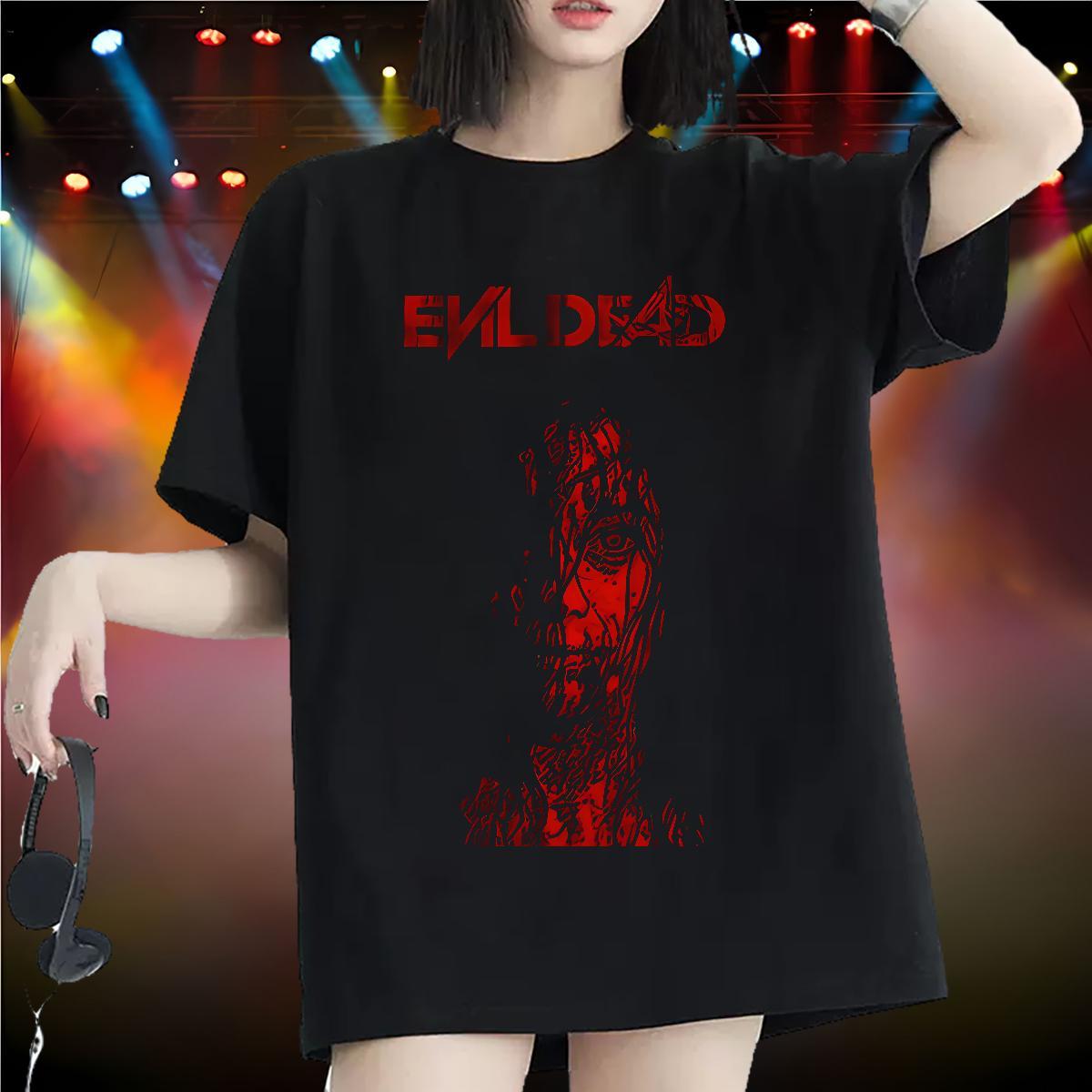 5A Tshirt for Man Woman 230g 100% Cotton scary Street Casual Woman T Shirts Breathable Short Sleeve Custom Print Oversized Polos