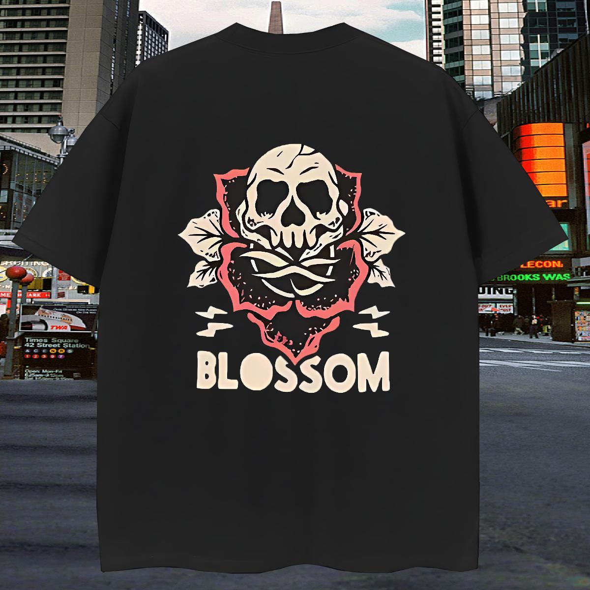 Unisex T-Shirts for Men 100% Cotton 230g halloween Street wear Hip Hop Custom Big Size Crew Neck Men Tshirts 2024 Designer Clothings