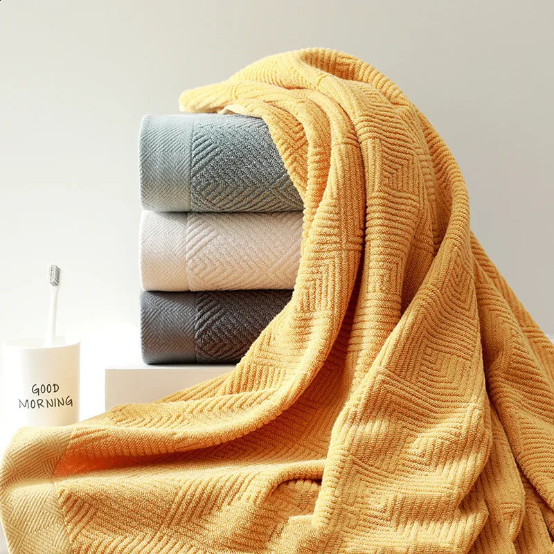 3Pcs 100% Cotton Bath Towels Set Soft Solid Color Women Large Face Towel Highly Absorbent Bathroom Towels Adults Hand Washcloths 240823