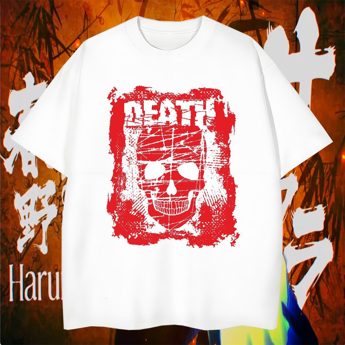 Unisex T-Shirts 230g Cotton skull Sports Casual Custom Big Size Round Neck Short Sleeve Men Tshirts New Arrival Clothes