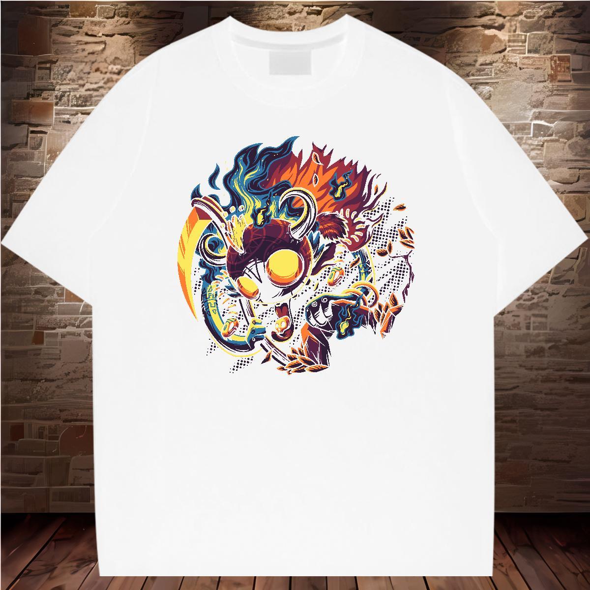 Designer T-Shirts 100% Cotton 230g skull Street Casual Oversized 4XL O-Neck Short Sleeve Couples T Shirts Fashion Design Tops