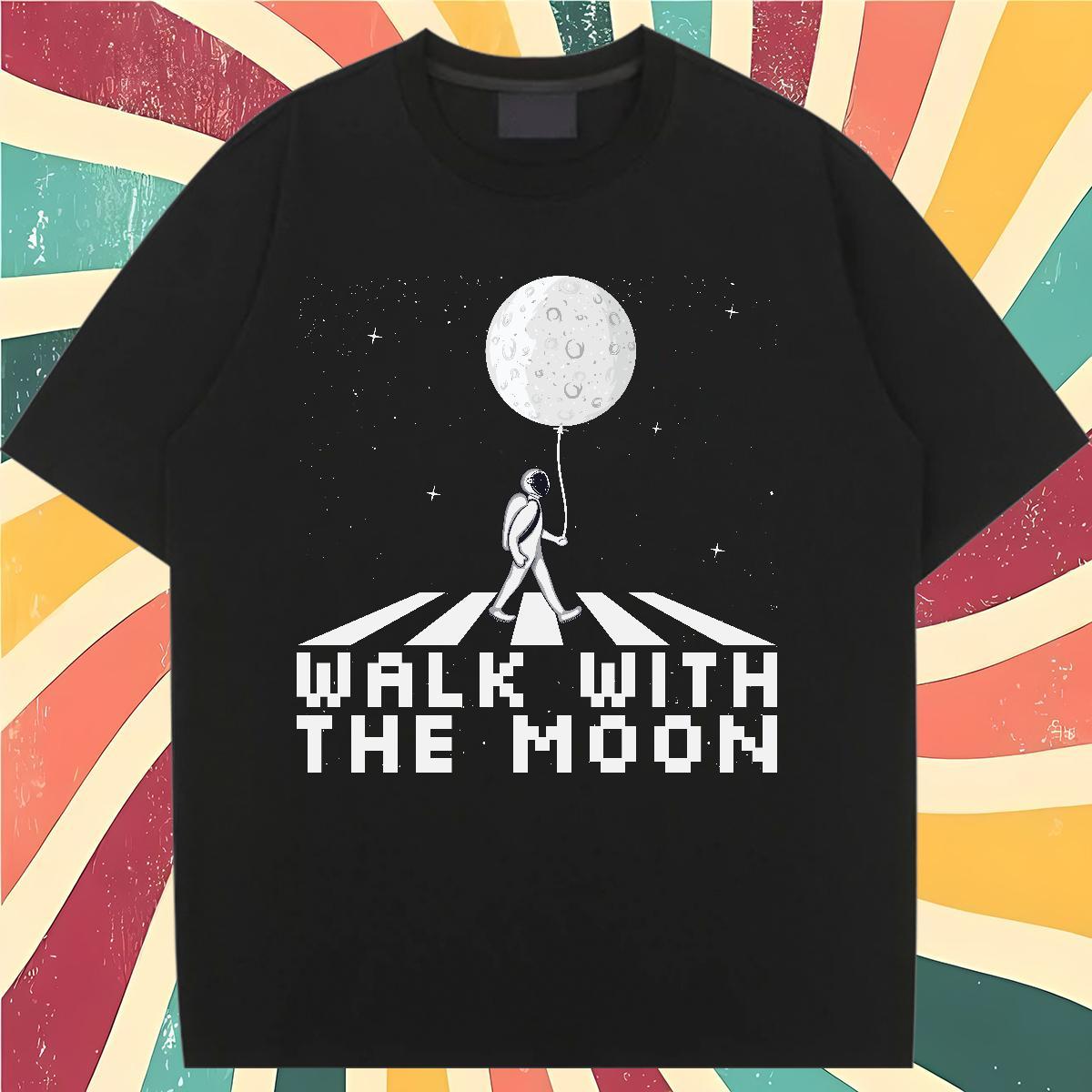 Designer Nice Couples T Shirts 230g Pure Cotton cosmonaut Casual Sport T Shirt For Woman O Neck Short Sleeves Anime Print Top Shirts