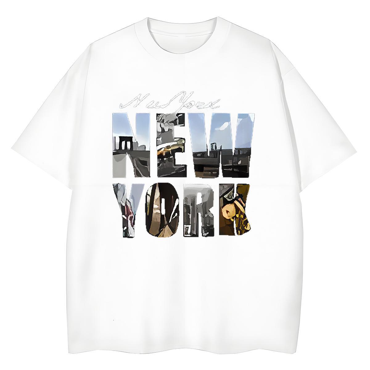 Designer Nice Tshirt for Man Woman 230g Pure Cotton New York Spring Summer T Shirts Women Breathable Short Sleeve Oversized L-4XL Clothes