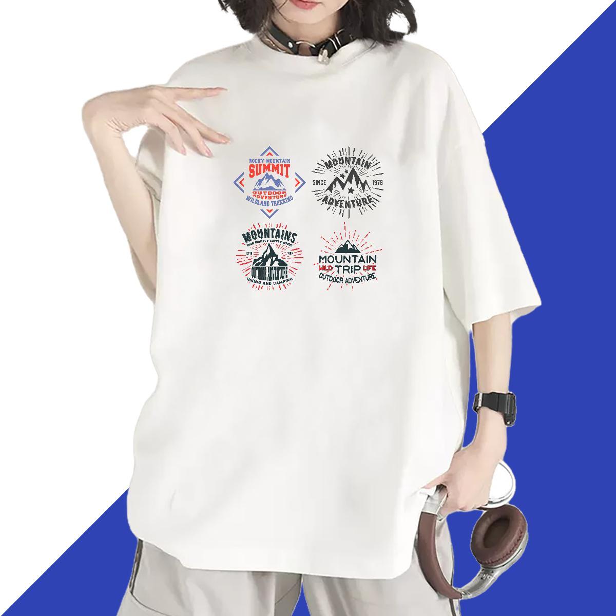 Designer Women Tees 230g 100% Cotton letter Summer Casual T shirt Round Neck Short Sleeve Skull Top Tees