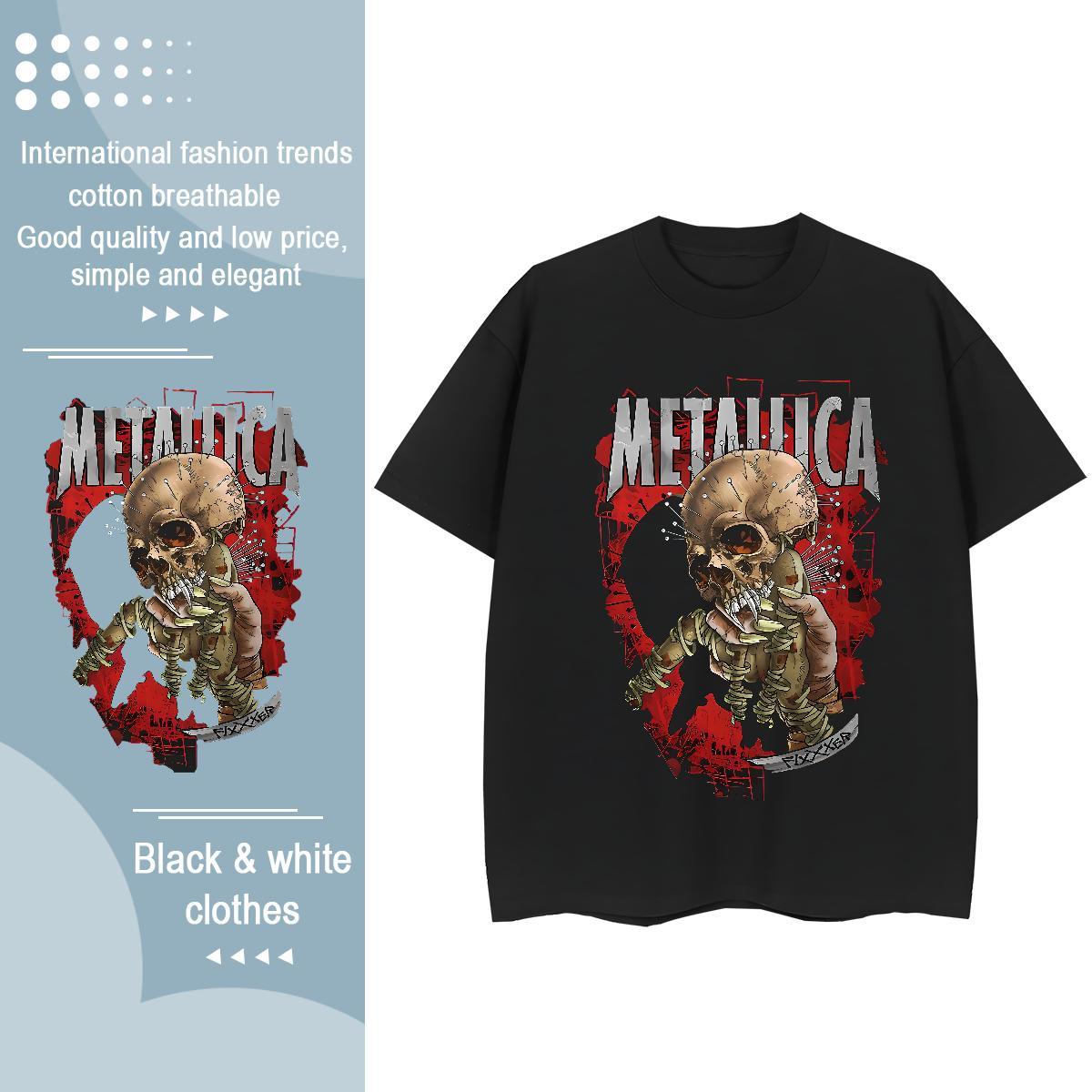 Unisex Womens Tshirts 230g Pure Cotton scary Casual Woman T Shirts Breathable Crew Neck Custom Print Oversized Top Shirts