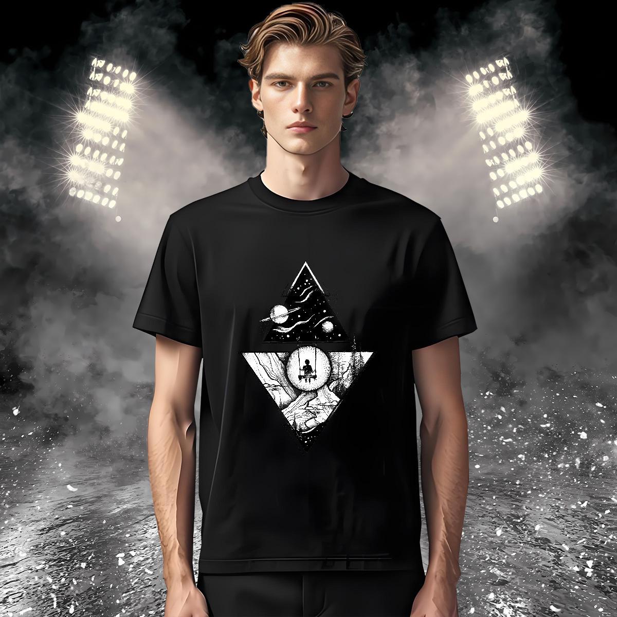 Classic T-Shirts 100% Cotton 230g eye of the devil Sports Casual Cartoon Printing L-4XL Round Neck Short Sleeve Tshirt for Man Woman Custom Tee Shirt