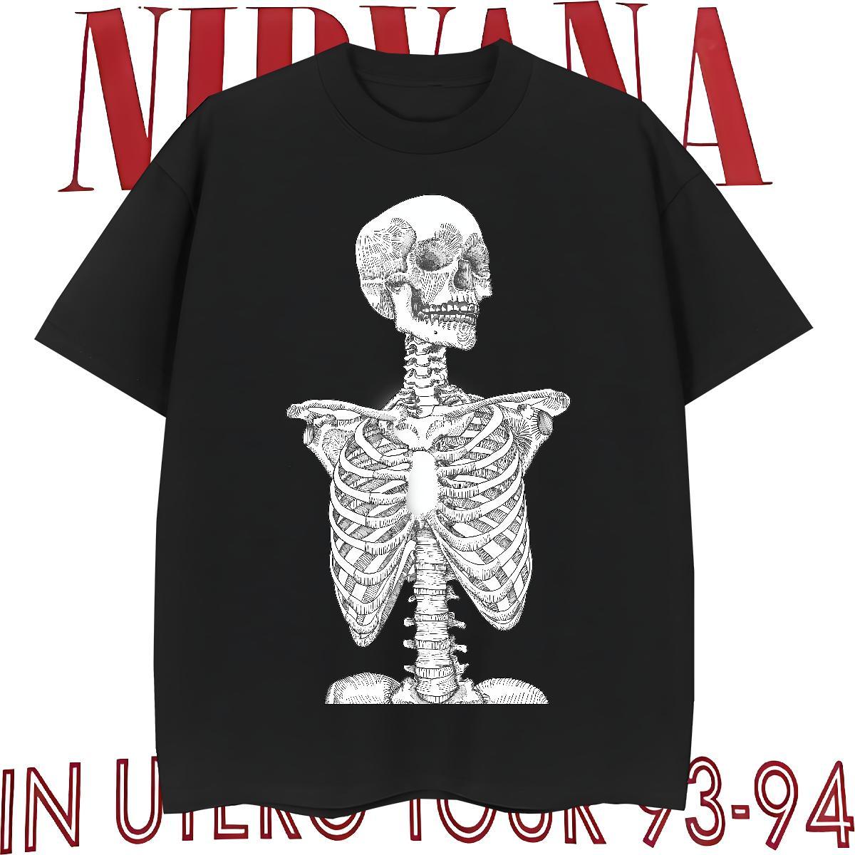 Comfortable Mens T Shirts 100% Cotton 230g skull Spring Summer Black Oversized Breathable Short Sleeve Men Tshirts 2024 DIY Tee Shirt