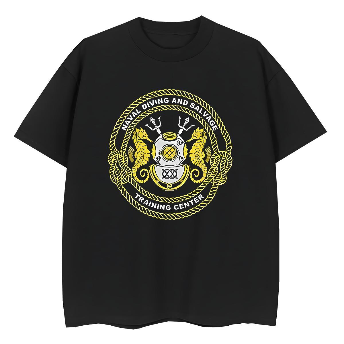 Designer Couples T Shirts sea horse Sport 230g 100% Cotton Polos Round Neck Short Sleeve High Quality Man T Shirts White Plus Size