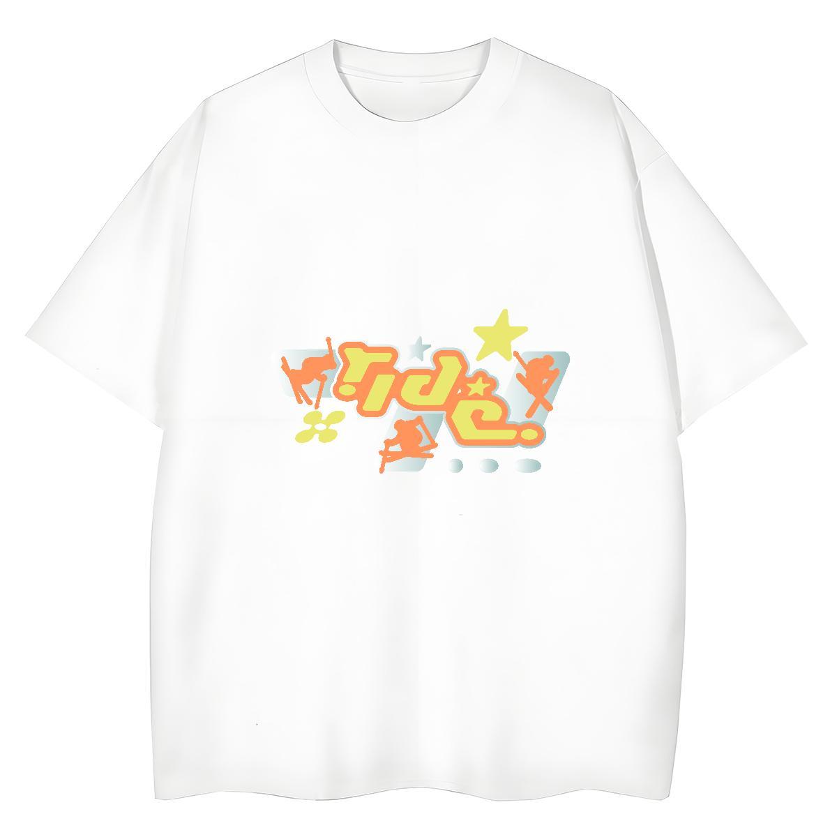Free Shipping Lady T shirt 230g Pure Cotton letter Street Wear Womens T Shirts Crew Neck Breathable Plus Size Custom Tees
