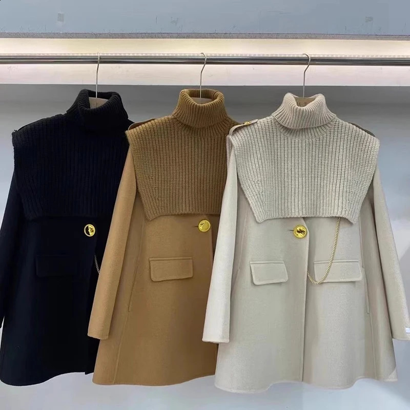 Autumn Winter 2024 Womens Jacket French Vintage Little perfume Jacket Womens Loose Coat Fashion Coat 240824