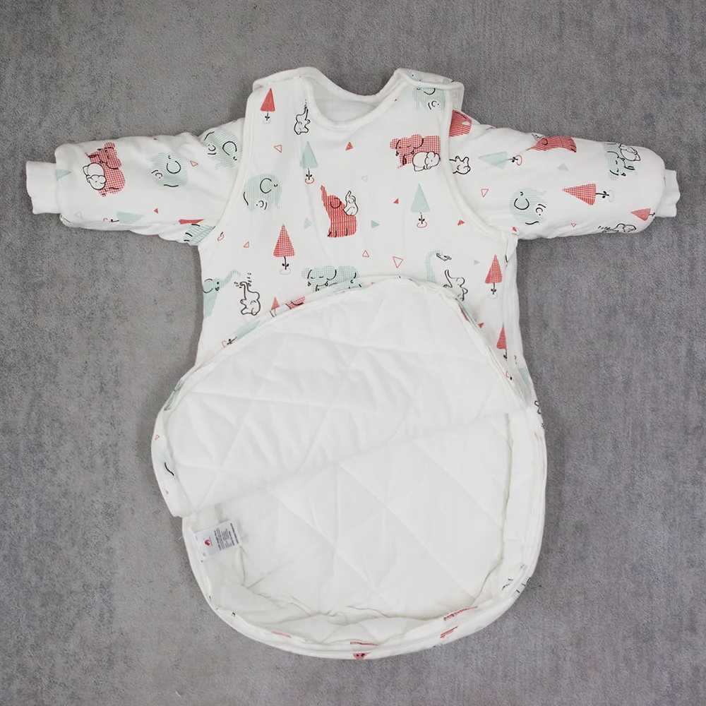 Baby Wearable Blanket Quilt Baby Sleeping Bag For Children Sleepwear Newborns Baby Changing Diaper Detachable Sleeves New M240824