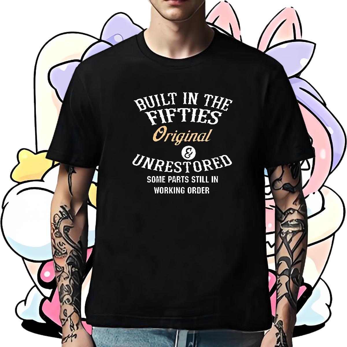 Loose Mens T Shirts 230g 100% Cotton letter Daily Wear Cartoon Printing L-4XL Breathable Short Sleeve Couples T Shirts DIY Tees Shirts