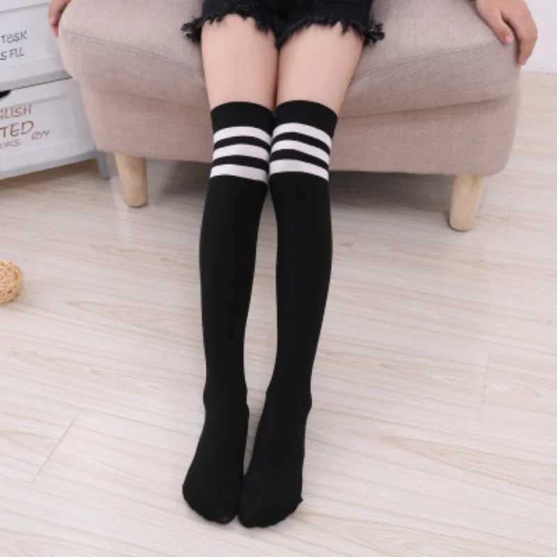 Baby Boys Girls Sports Knee High Long Socks Velvet Thin Breathable Stripe Soft Kids Sock Children School Uniform Socks CL240825