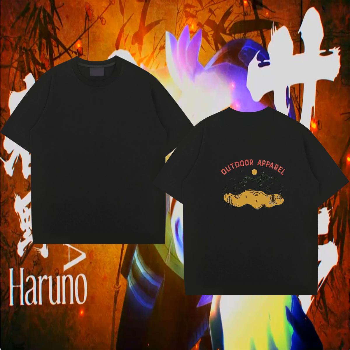 Cool T Shirt For Man 230g 100% Cotton mountains Casual Custom Print Plus Size Crew Neck Breathable Men Clothes T-Shirt 2024 New Tops Tees