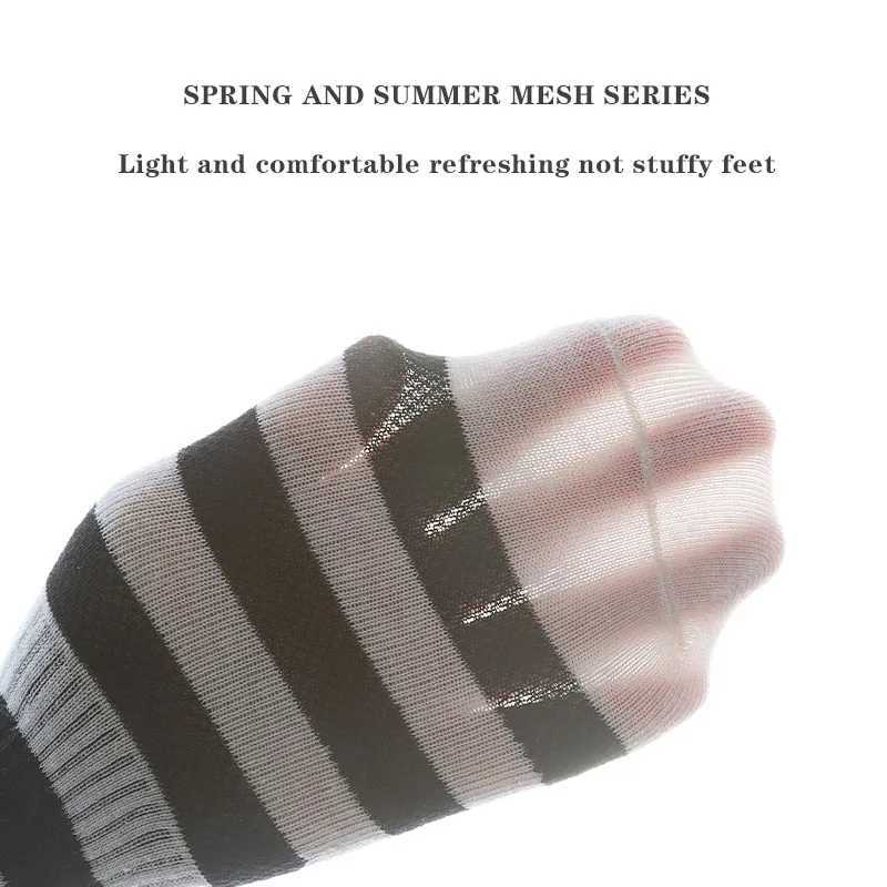 5 Pairs/Lot Spring New Sports Mesh Children Socks Cartoon Design Kids Tube Socks Soft Breathable Cotton Socks For Boys And Girls CL240824