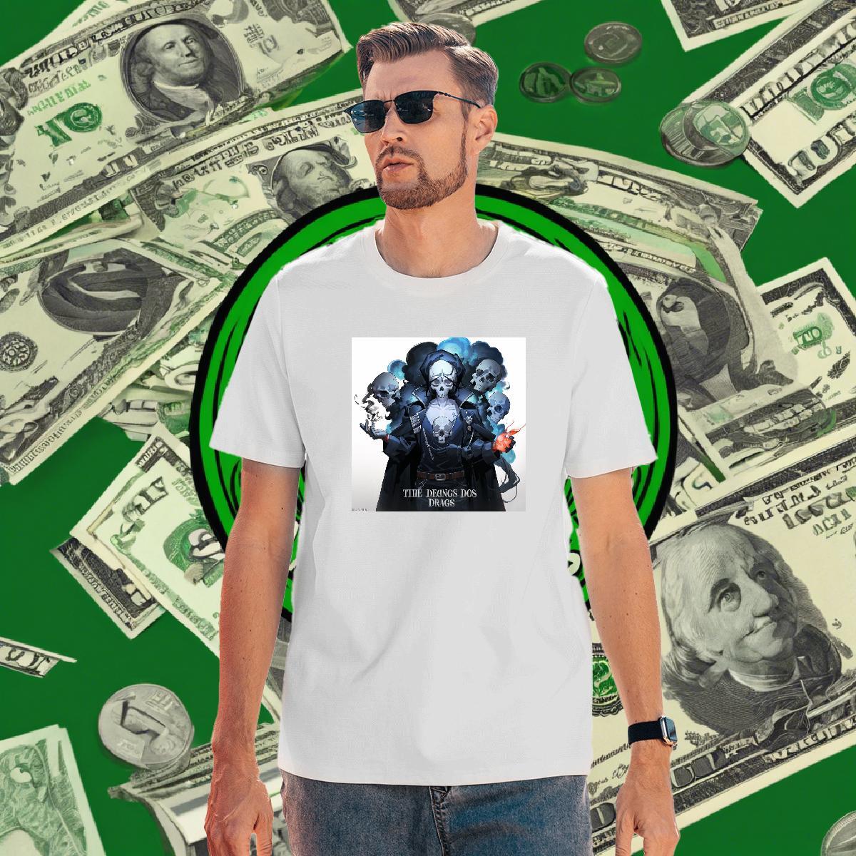 Cool Mens T Shirts 230g Cotton skull Casual Custom Cartoon Crew Neck Breathable Tshirts Classic Casual Clothings