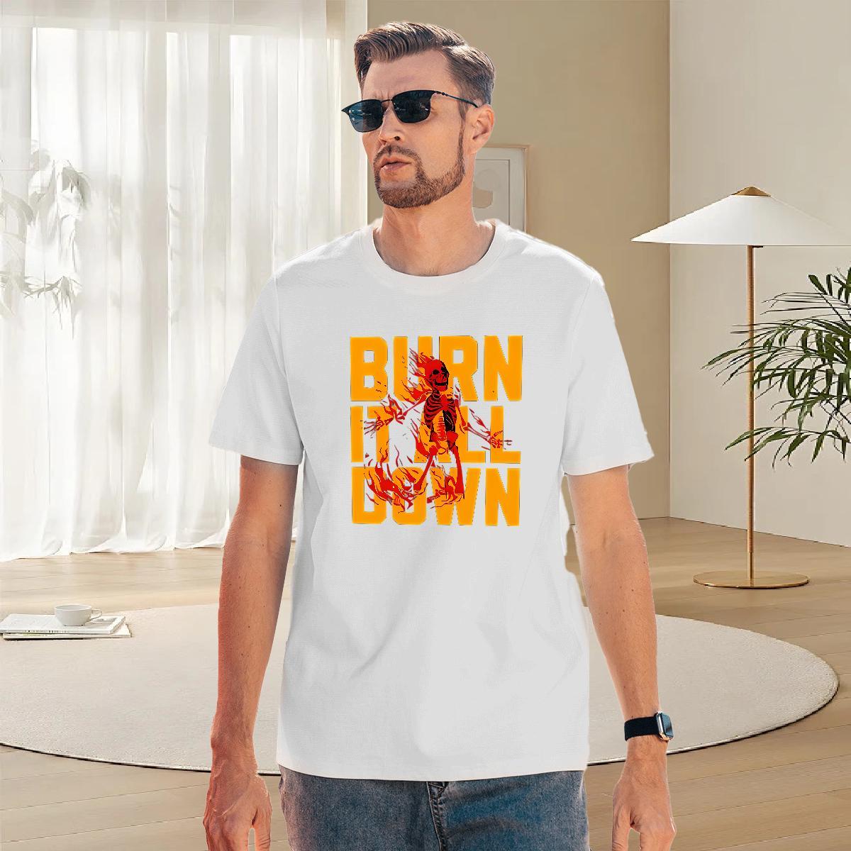 Unisex Man T Shirts 230g Cotton halloween Hip Hop Anime Short Sleeve Soft Tshirts Fashion New Tees