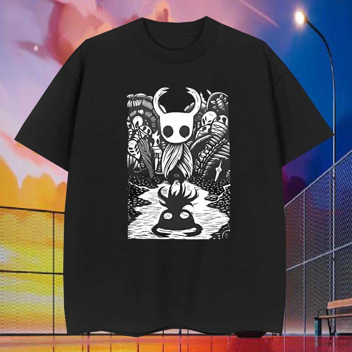 Soft T-Shirts for Men 230g Pure Cotton monster Casual Daily Wear Asian Size Breathable Short Sleeve Tshirts New Designer Tees