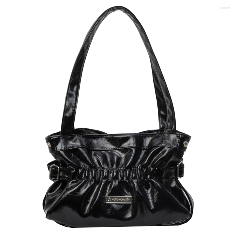 2025 NEW Totes Women PU Fashion Shoulder Bag Large Capacity Pleated Underarm Ruched Handbag Solid Color Chic Hobo For Party Vacation