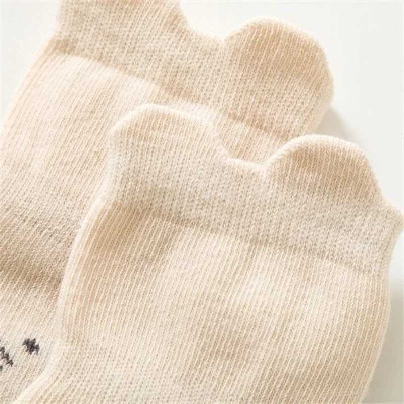 0-5Years Childrens Socks For Boys Girls Cotton Casual Kids Boy Girl Floor Socks Cartoon Print Baby Sock Anti Slip Spring Autumn CL240824