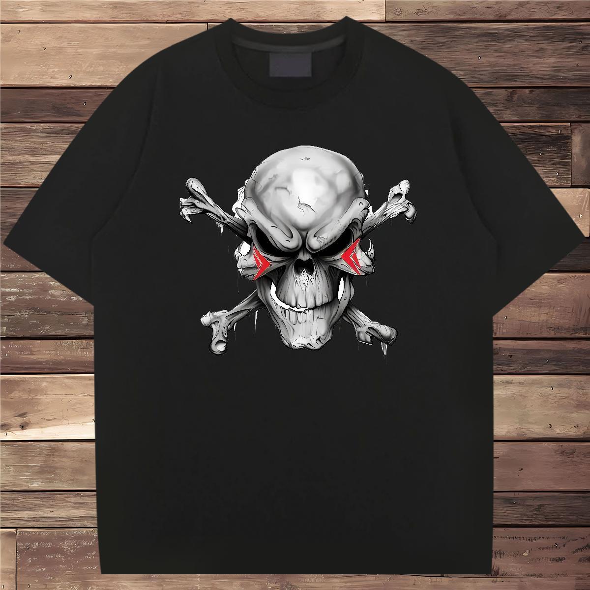 Loose T-Shirts 230g 100% Cotton monster Street wear Hip Hop Plus Size Custom Pure Cotton Tshirts Customized Tops Shirt