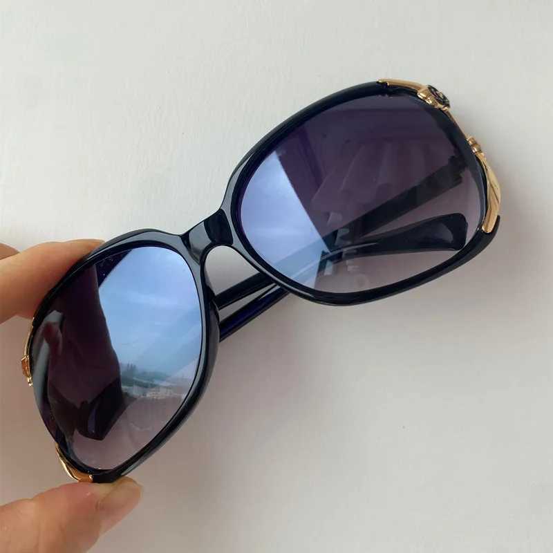 Fashion Anti-UV Spectacles Camellia Design Sun Glasses Oversize Frame Eyeglasses Ornamental Adumbral Women Sunglasses Y240824