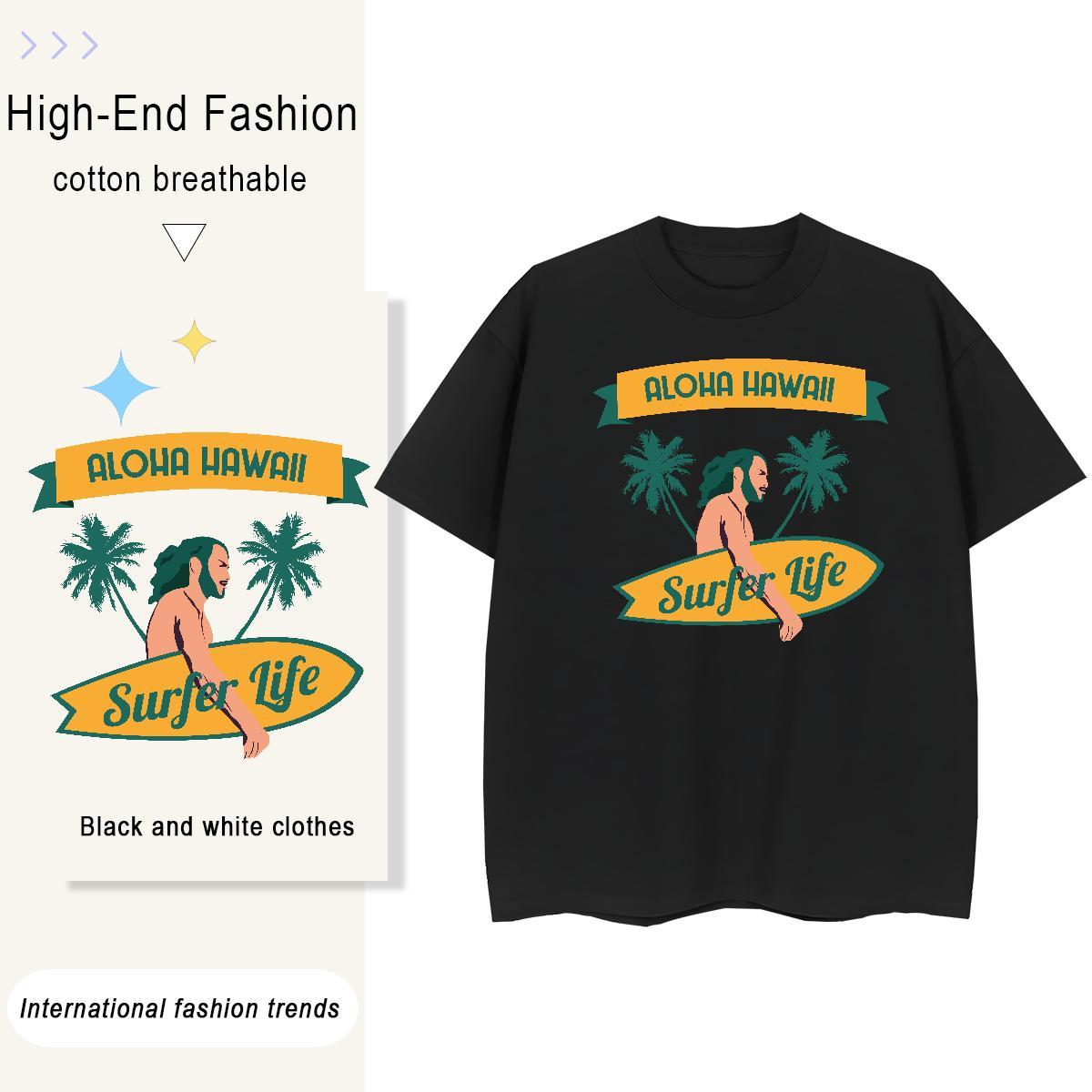 Wholesale Women Tees 230g Pure Cotton skateboarding Spring Summer Womens T Shirts Comfortable DIY Anime Printed Tops Tees