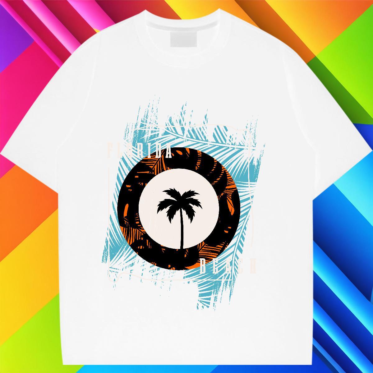 Comfortable Women Tees 100% Cotton 230g letter Daily Outfit T Shirt For Woman Crew Neck Custom Print Plus Size Tops Shirt