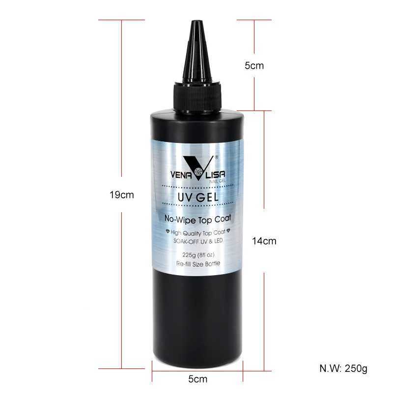 Venalisa brand 225g super quality filled gel nail art Soak Off UV/LED scratch free top coat primer tack free top coat W240824
