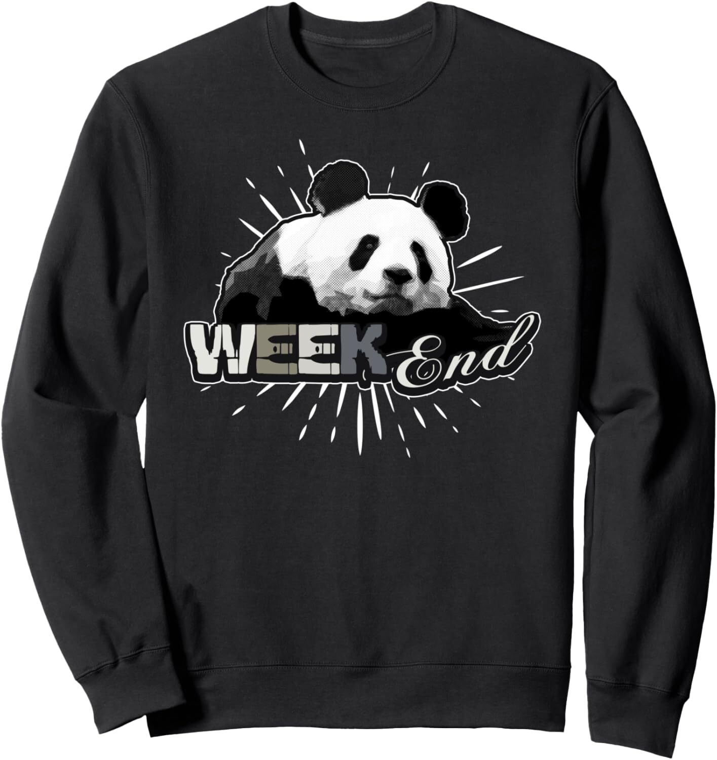 Long Sleeve Shirts For Men Sweatshirt Weekend Sleeping And Relax Panda Funny Animal Gift Sweatshirt T Shirt Tee Streetwear Casual Tops Clothes Free sh