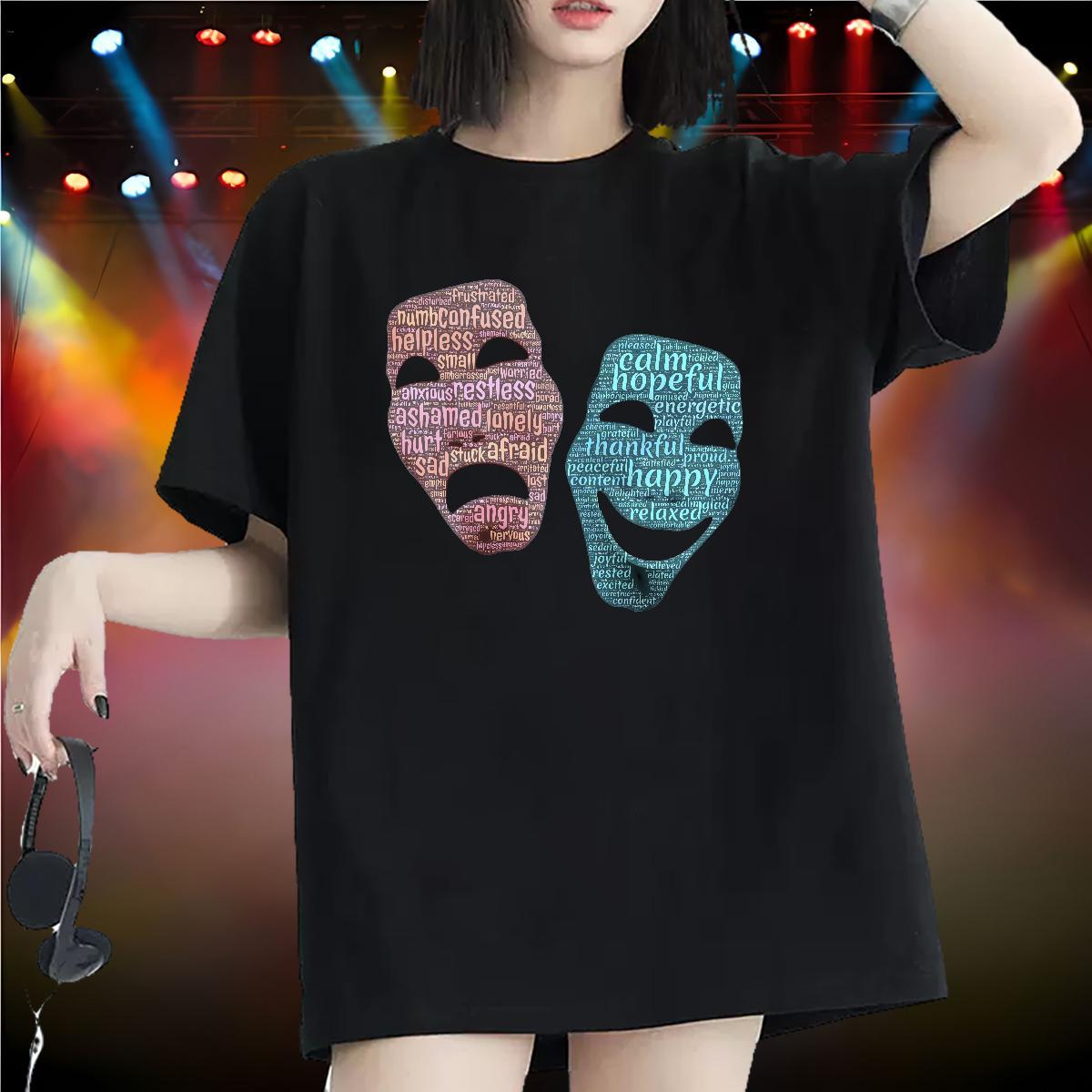Wholesale Unisex Tshirts 230g Pure Cotton painting Sport T-Shirts for Women Breathable Short Sleeve Oversized Clothings