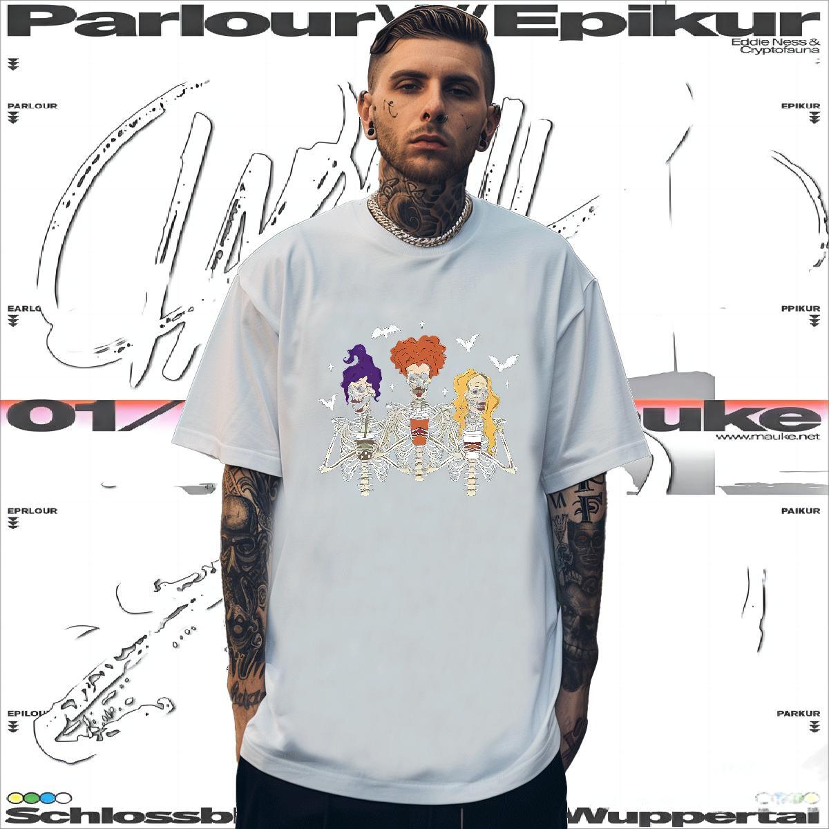 Soft T-Shirts 100% Cotton 230g spoof High Street Hip Hop Oversized Breathable Crew Neck Tshirts New Arrival Clothings