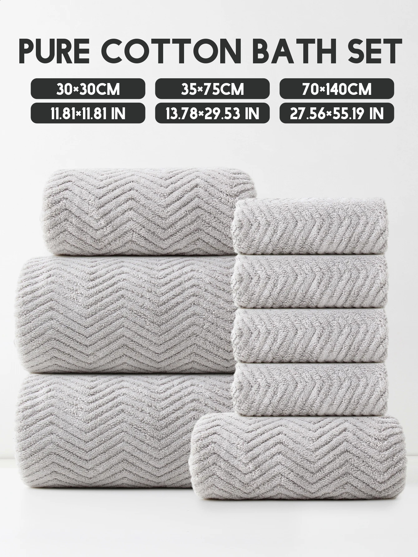 8Pcs 4 Square Towels 2 Towel 2 Bath Towels Coral Fleece Folding Combo Set Can Be Used for Bathroom Bedroom el Outgoing and Other Places 240823