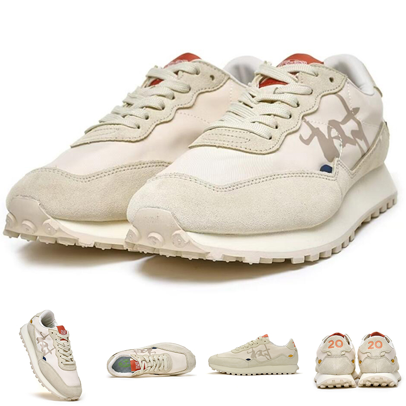 New Men Women TREEPERI T20 Suede Sneakers Running Shoes Designer Cream White Grey Beige Yellow Mens Womens Fashion outdoor Shoe Runner Sports Low Trai