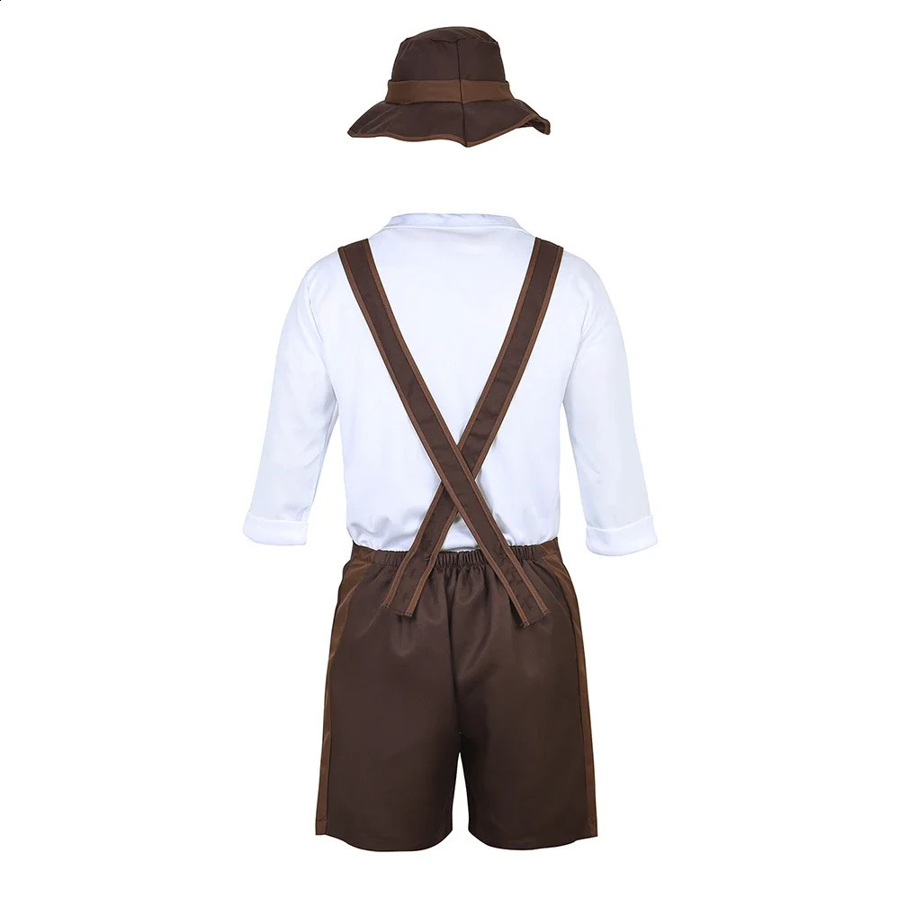 Mens Bavarian costumes Beer Festival Lederhosen mens fancy dresses Halloween roleplaying 240823