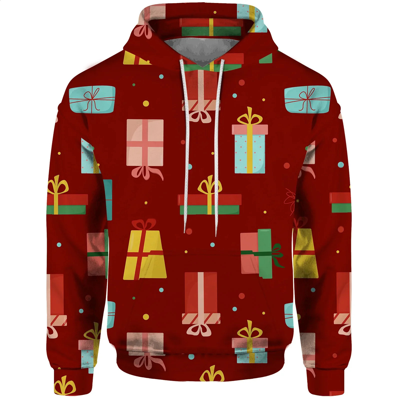 Christmas Graphic Hoodies 3D Print for Men Elk Ironman Triathlon Santa Claus Womens Streetwear Snowflake Long Sleeve Pullover 240823